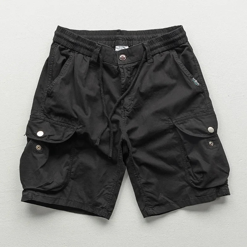 Stylish men's Montara relaxed fit cargo shorts. Features drawstring waist & multi-pockets for comfortable, versatile summer wear.