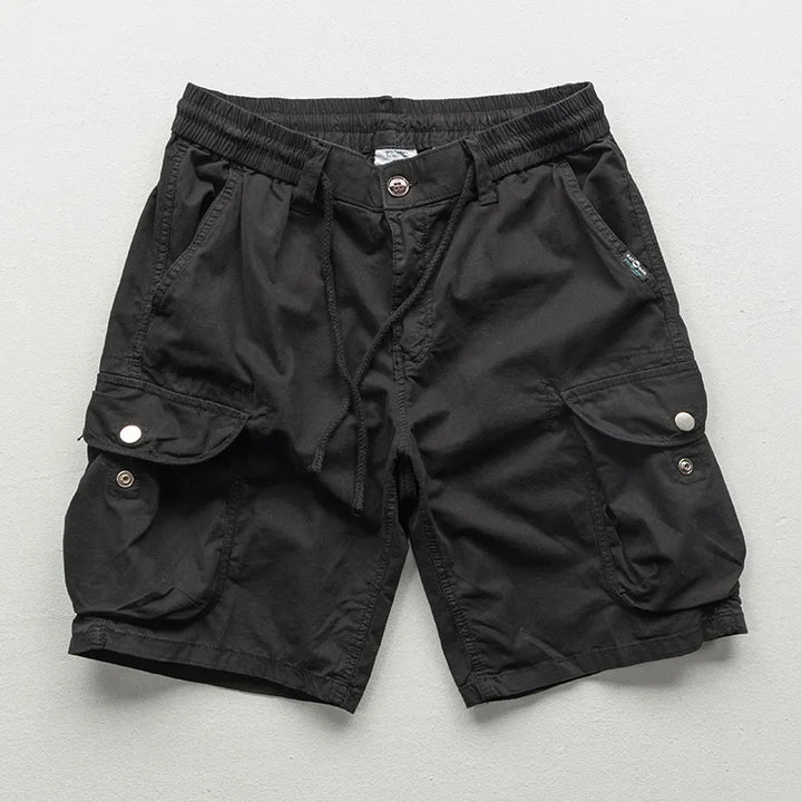 Stylish men's Montara relaxed fit cargo shorts. Features drawstring waist & multi-pockets for comfortable, versatile summer wear.