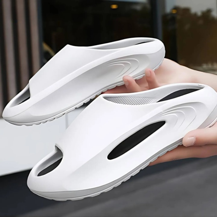 Side view of MotionStride™ outdoor sandals for men, highlighting breathable design and secure fit