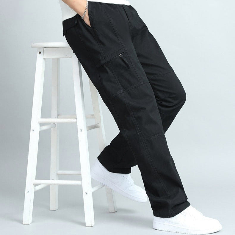 Comfortable men's casual cargo pants, perfect for everyday wear with a rugged, multi-pocket design.