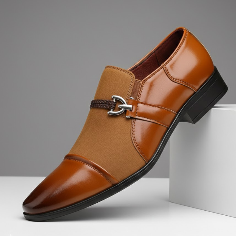 Elegant Nardo men's dress loafers, offering comfort and style in a convenient slip-on design.