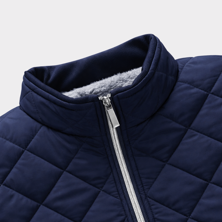 Everyday men's quilted jacket, offering comfortable and lightweight warmth for cooler fall and winter weather.