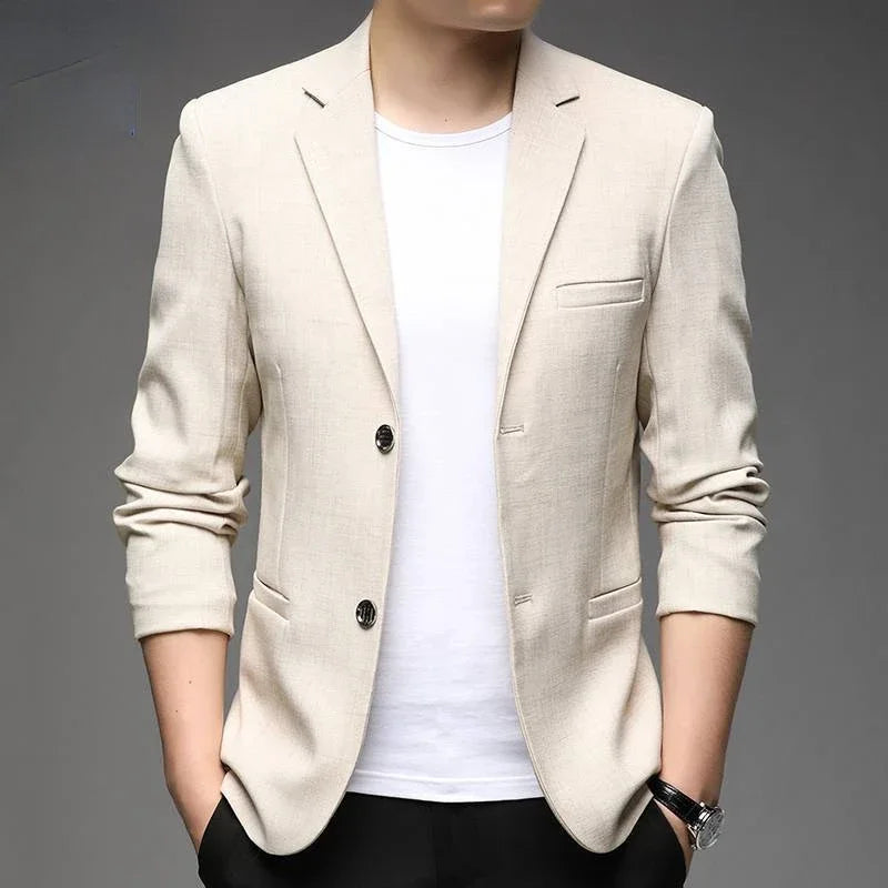 Versatile men's tailored blazer, providing a smart, professional look. Perfect for office or formal occasions.