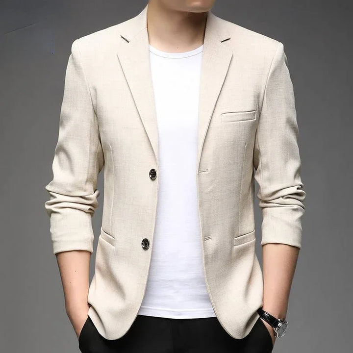 Versatile men's tailored blazer, providing a smart, professional look. Perfect for office or formal occasions.