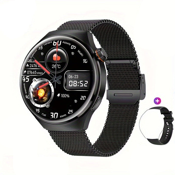 Men's activity tracker smartwatch, perfect for monitoring daily steps, calories, and workout intensity.