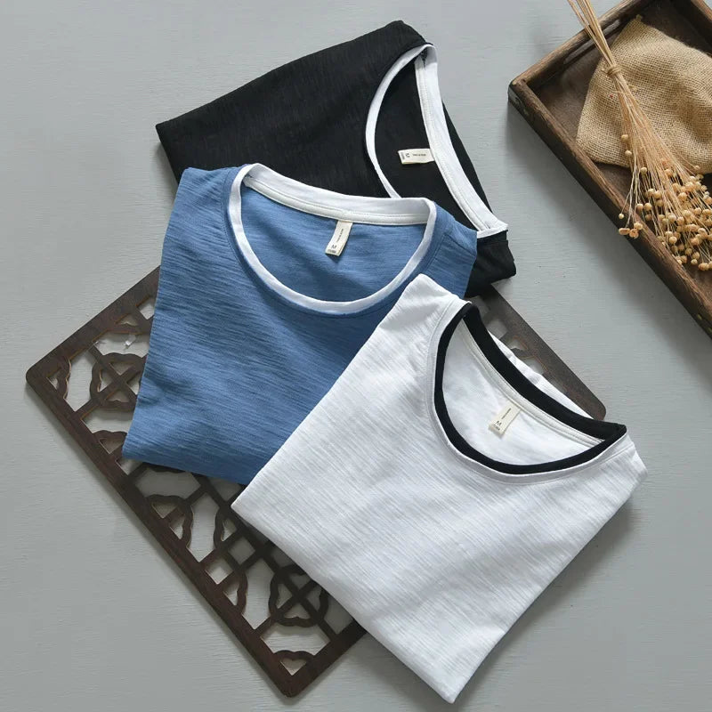 Full view Nightfall men's casual short sleeve button-up, a classic & versatile piece for everyday style.