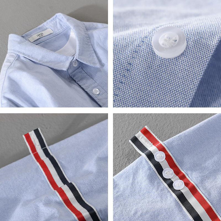 Comfortable Men's NILO Lightweight long-sleeve button-up shirt. Breathable everyday wear, perfect for casual summer fashion.