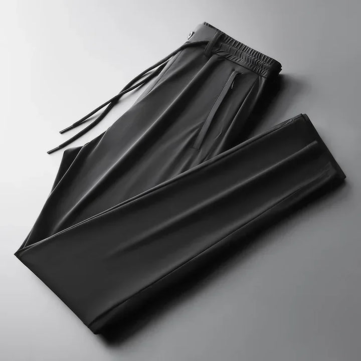 Noam men's drawstring stretch trousers, combining all-day comfort with smart casual style.