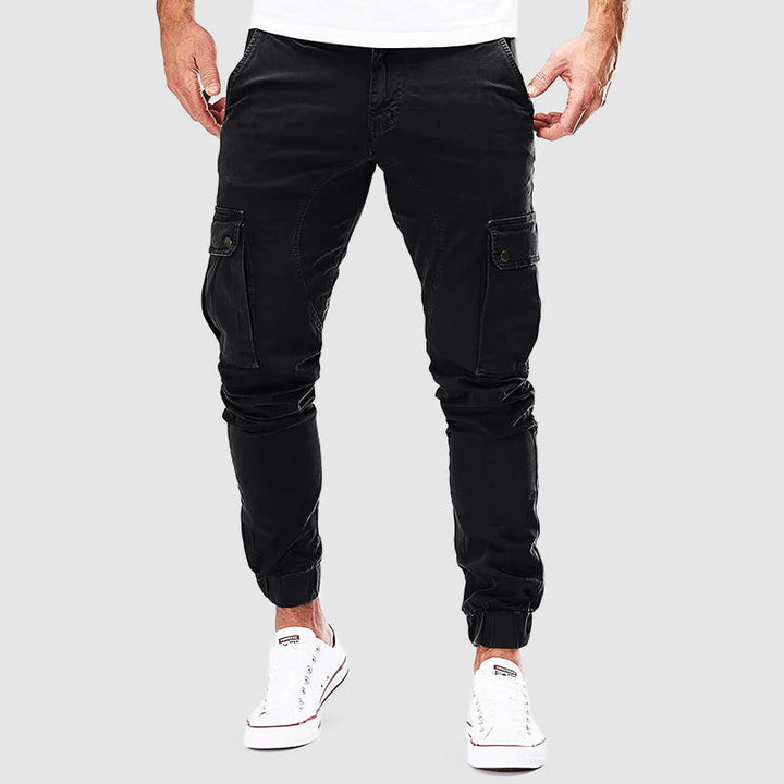 Comfortable men's Nolan cargo pants with practical multiple pockets, excellent for everyday versatile wear.