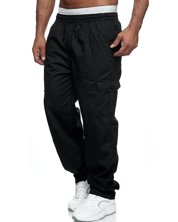 Men's Nolan sustainable trousers with deep pockets, ideal for comfortable daily wear and eco-friendly fashion.