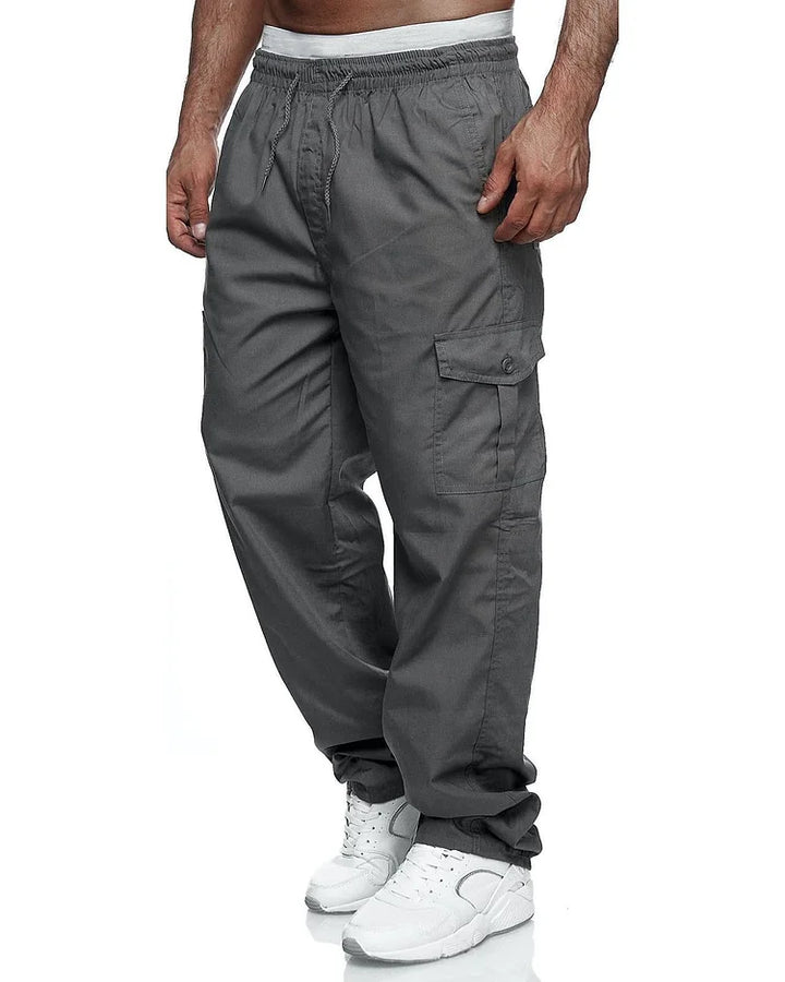 Stylish men's Nolan trousers, comfortable and sustainable for modern casual or work attire.