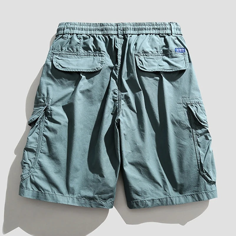 Comfortable Northbay men's cargo shorts with a flexible waistband, ideal for casual summer outfits.