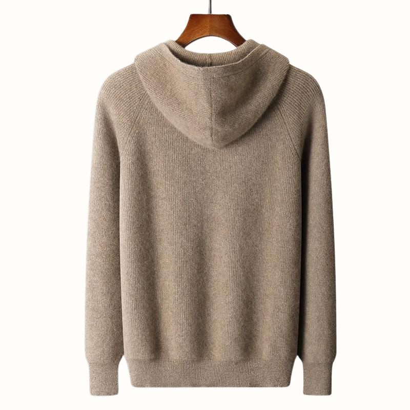 Cozy men's Nova full-zip hoodie. Comfortable long sleeve apparel for versatile casual wear and layering.