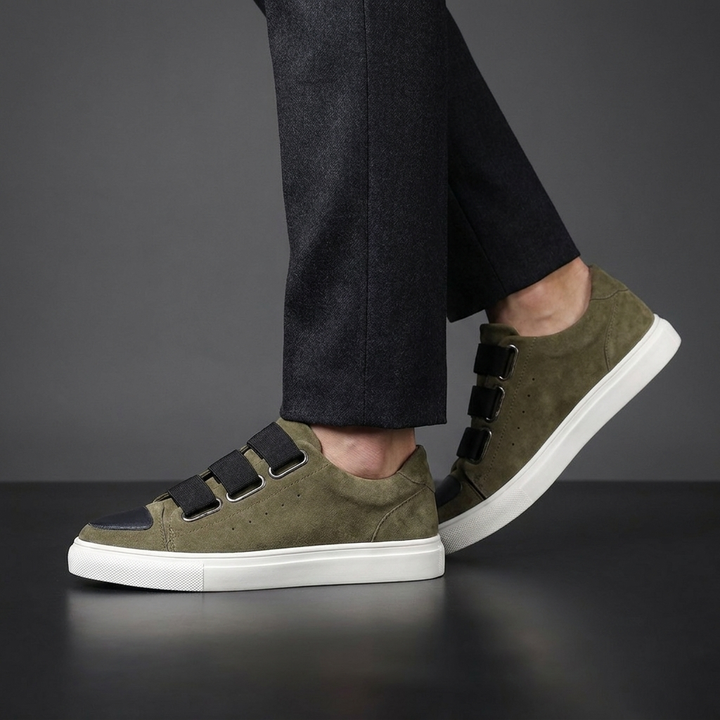 Stylish men's NOVAIRE sneakers by Aston Vale. Modern casual footwear for fashion-forward comfort.