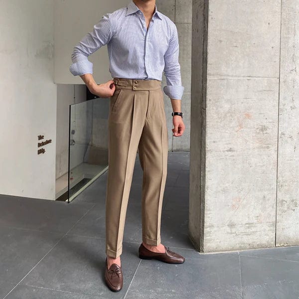 Everyday men's adjustable smart pants, combining comfort with a polished business casual style.