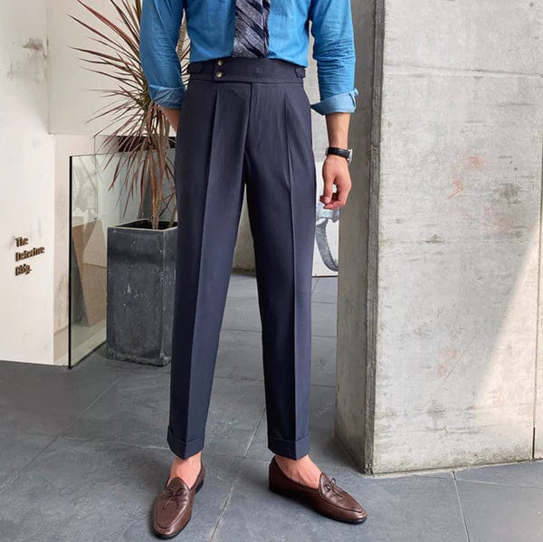 Stylish men's adjustable comfort pants, perfect for a smart casual look and all-day wear.