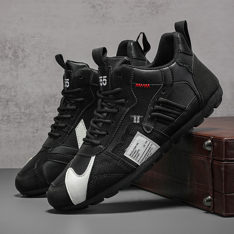 Modern men's Orbital Nexus streetwear sneakers, perfect for adventurous city explorations.