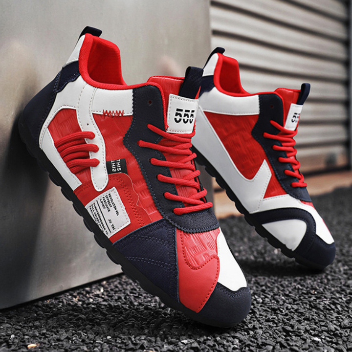 Modern men's Orbital Nexus urban shoes, combining athletic performance with adventure style.