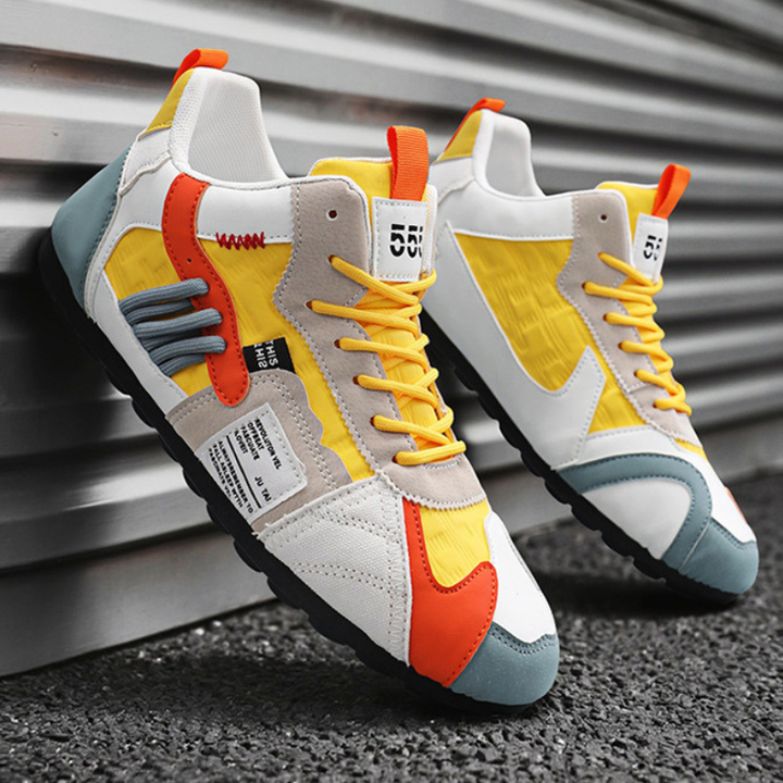 Sleek men's Orbital Nexus casual shoes, streetwear design for the modern urban man.