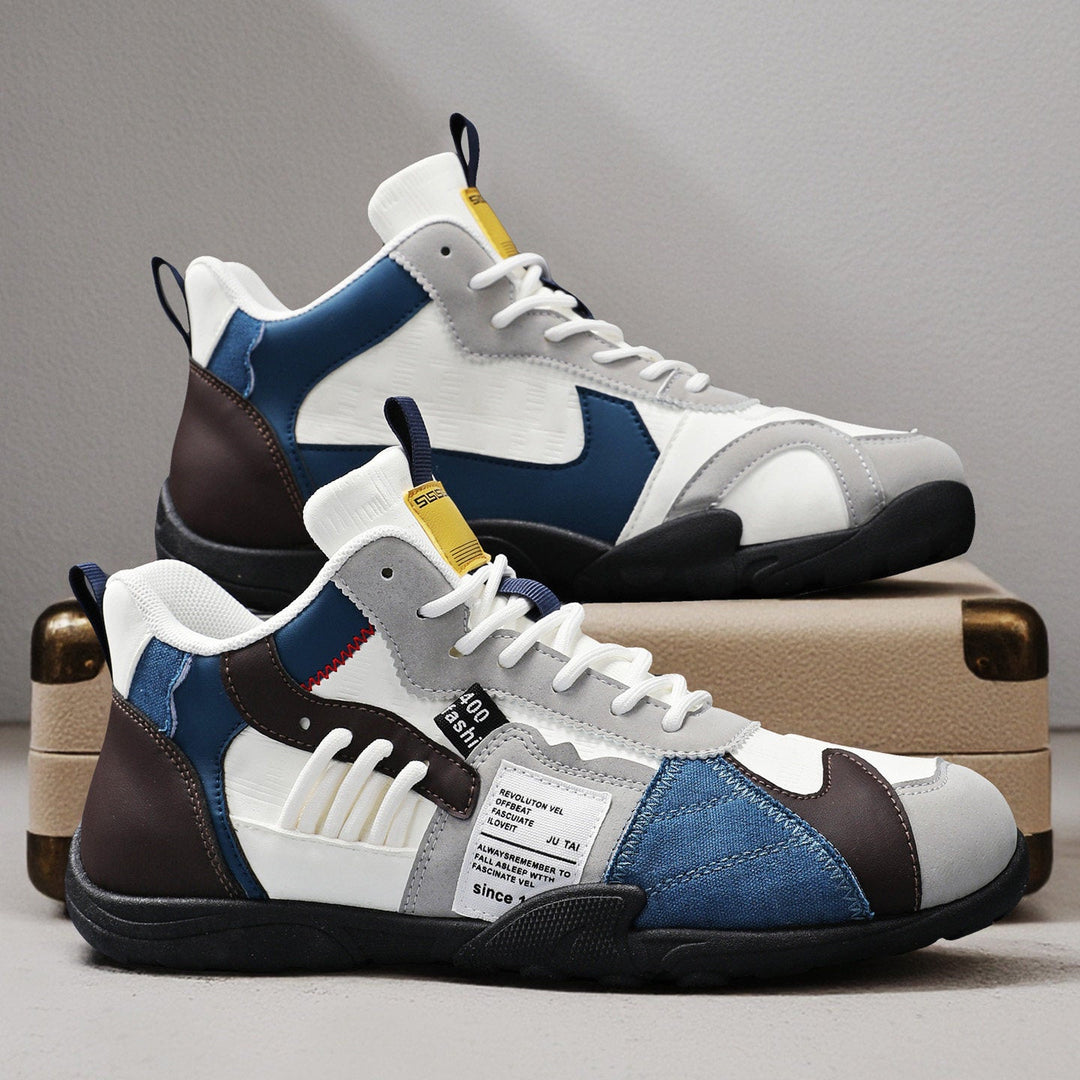Close-up: Durable sole of Men's Orbital Urban Adventure Sneakers, showing superior grip.