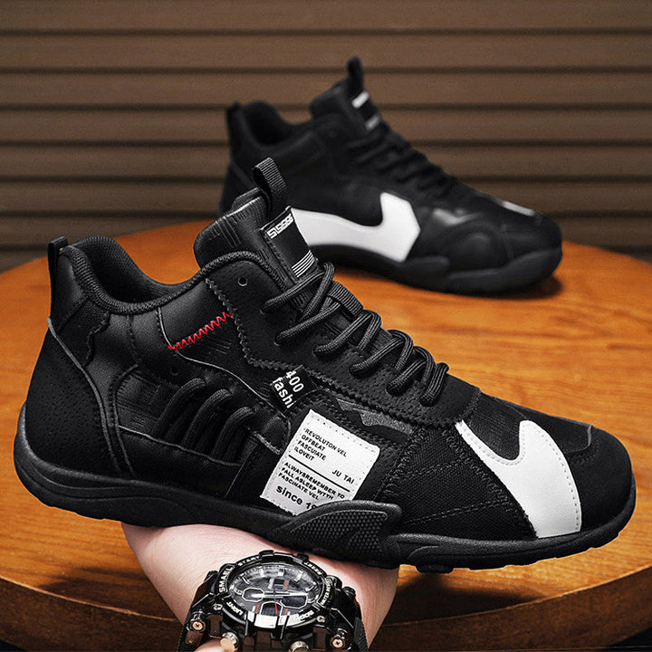 Rugged men's adventure shoes: durable Orbital Urban Sneakers with strong grip.