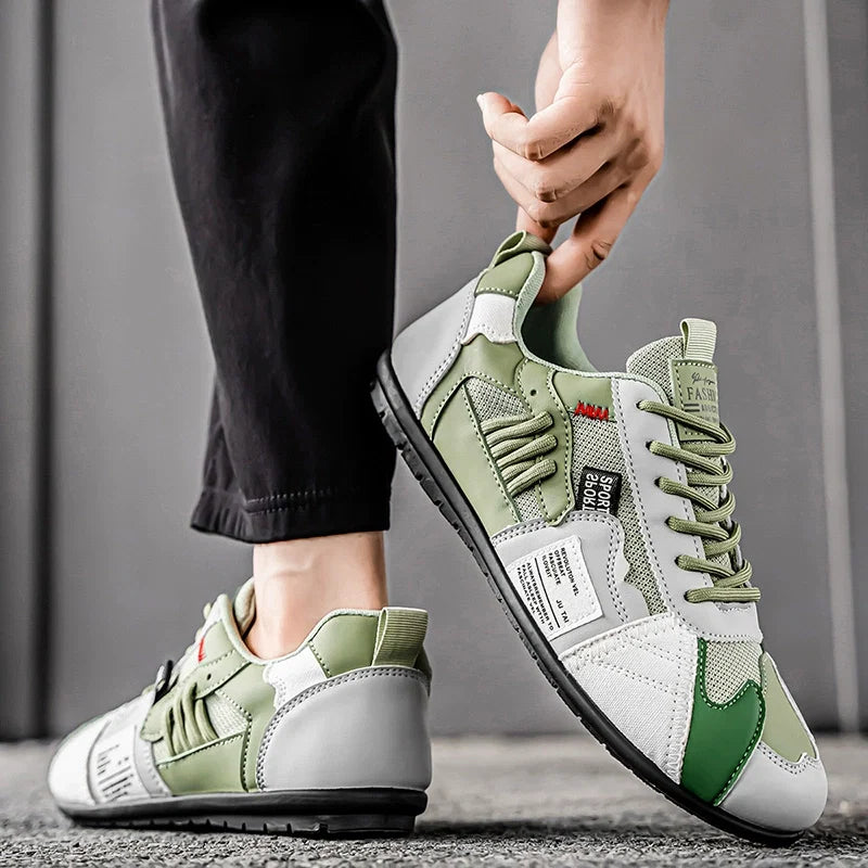 Stylish men's utility sneakers for urban exploration, rugged yet comfortable.