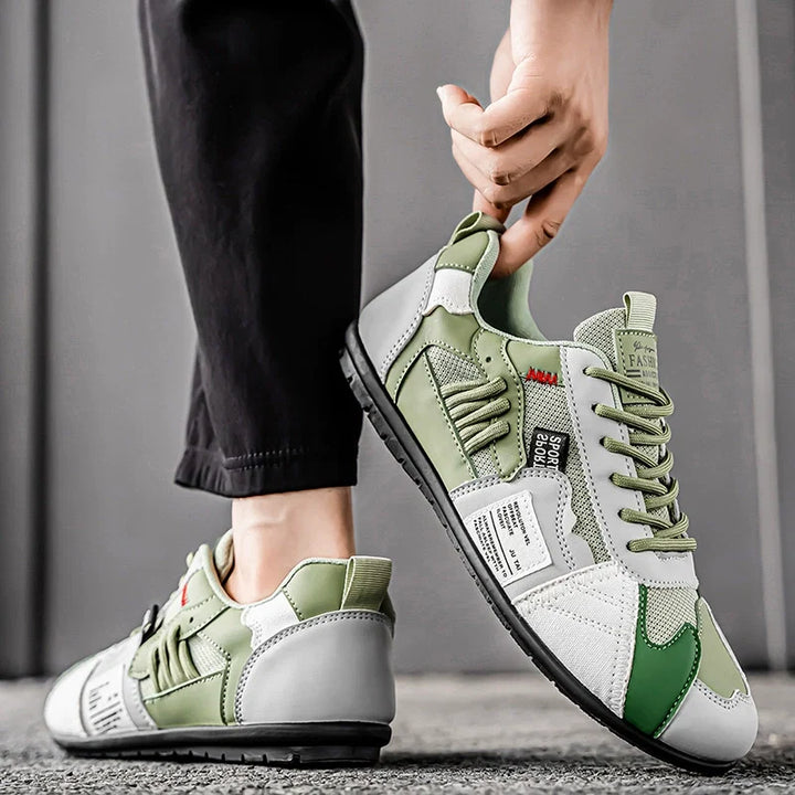 Stylish men's utility sneakers for urban exploration, rugged yet comfortable.