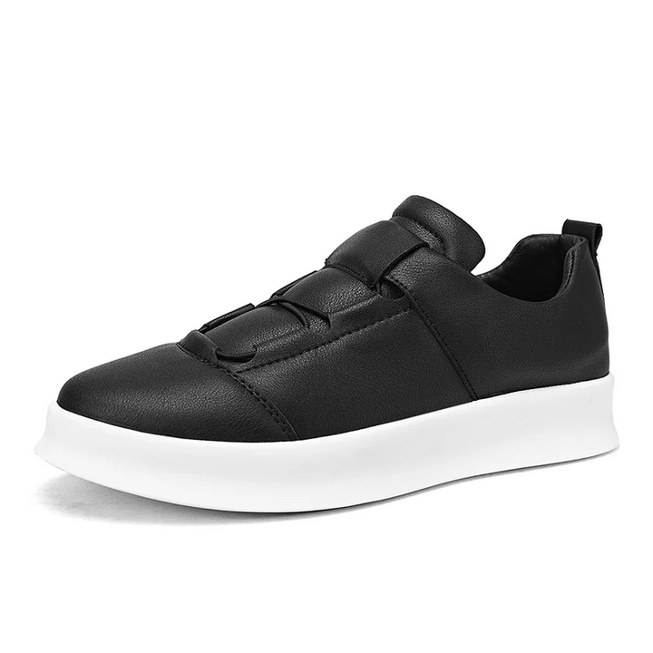 Sleek white Orlando men's classic comfort sneakers, perfect for athletic casual style & daily walks.