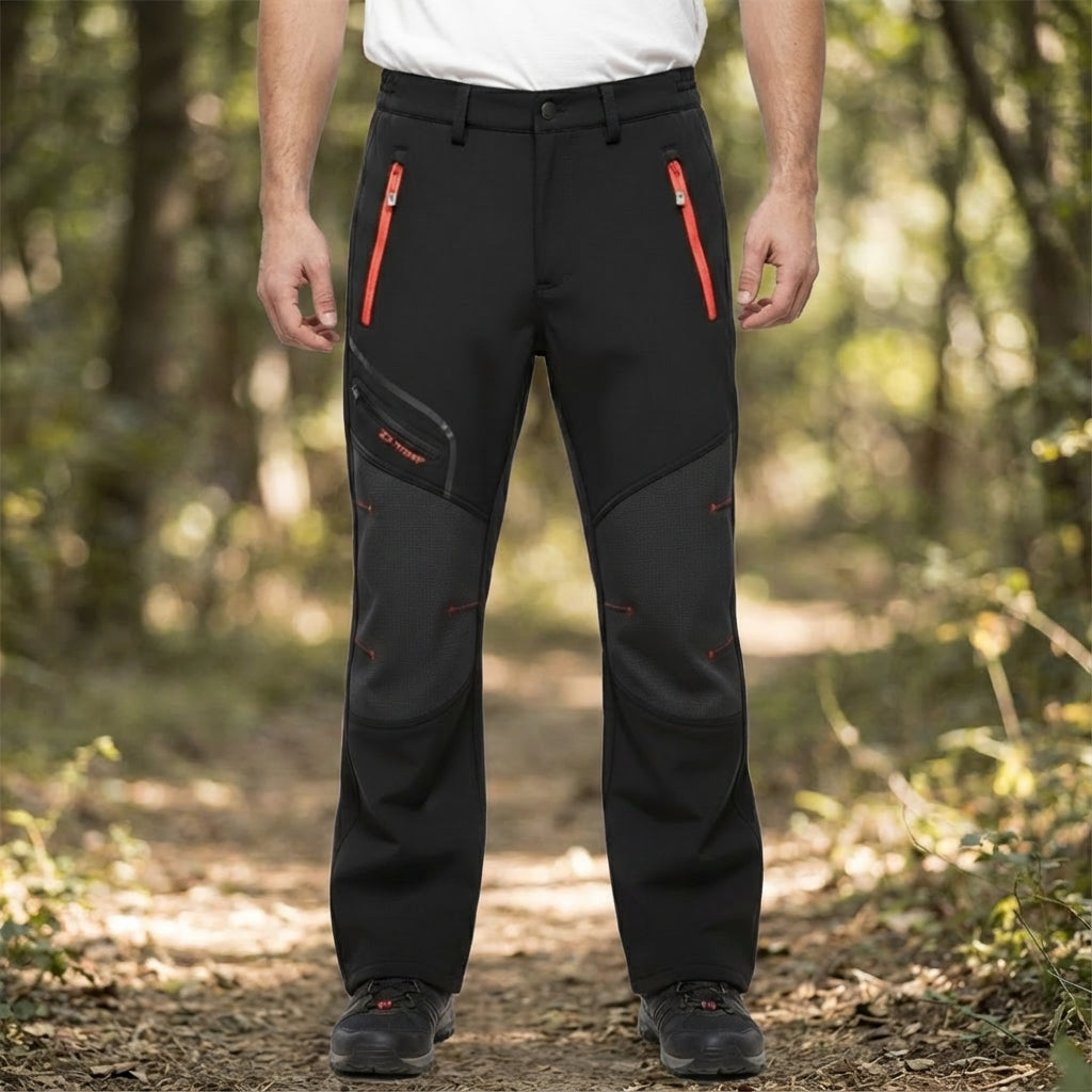 Men's Orlando warm waterproof winter sports trousers, fleece-lined, ideal for cold weather hiking