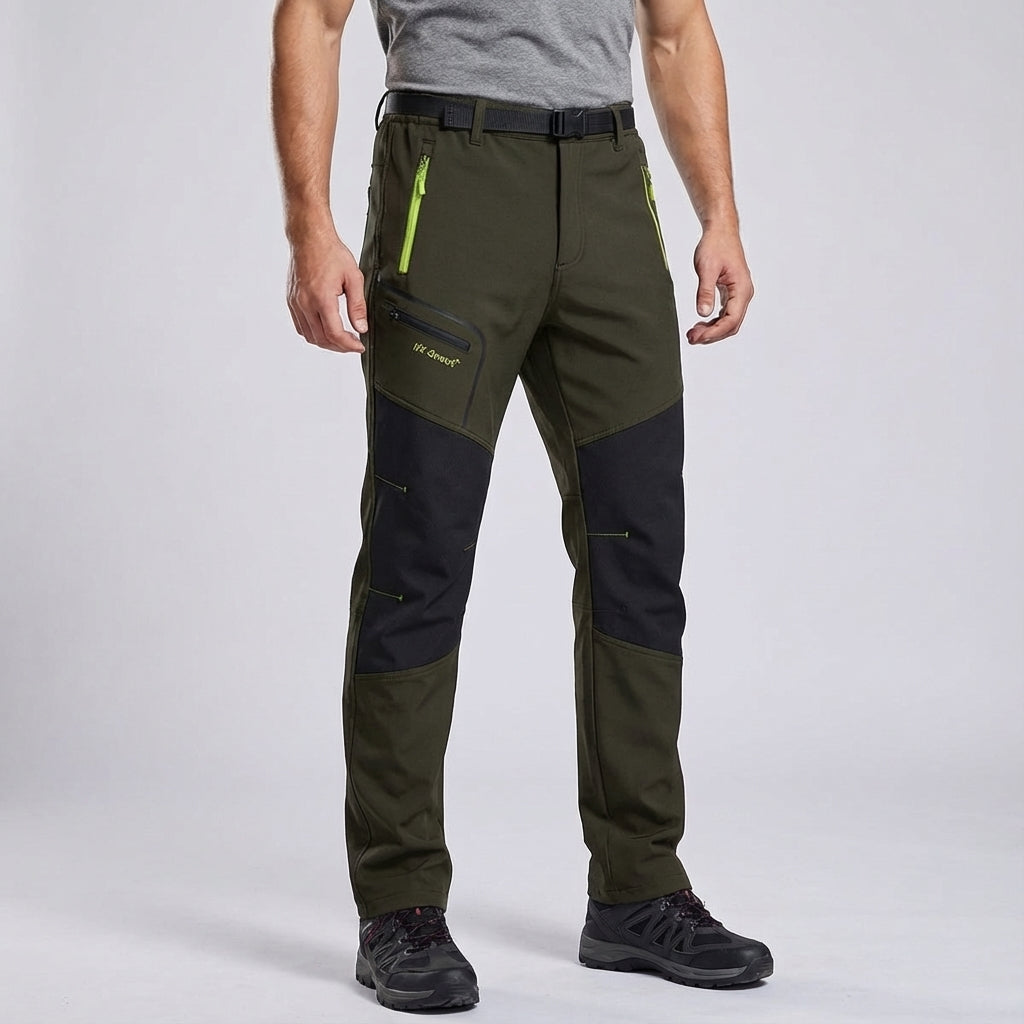 Men's Orlando stretch hiking gear pants with zippered pockets, perfect for outdoor adventures