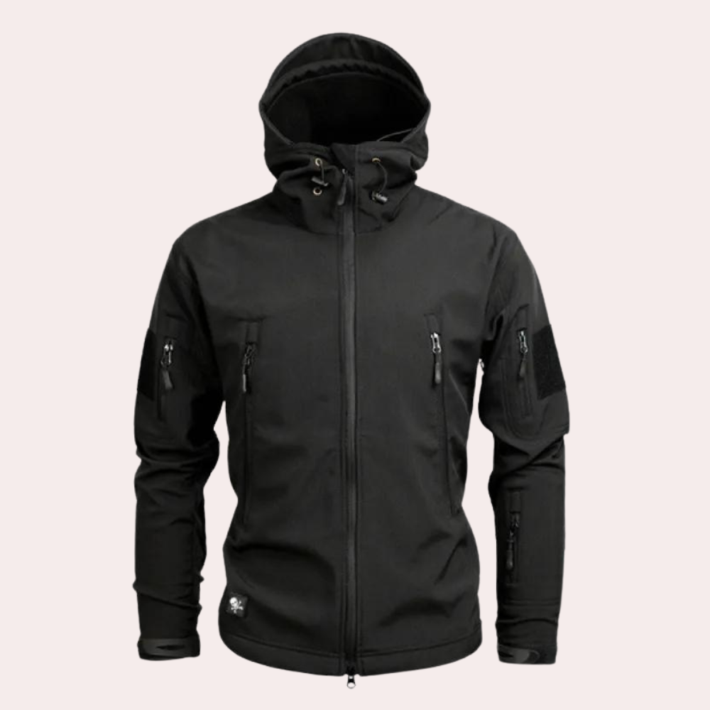 Men's Orson weather-resistant outdoor jacket, perfect for hiking and camping adventures. Rugged utility outerwear.