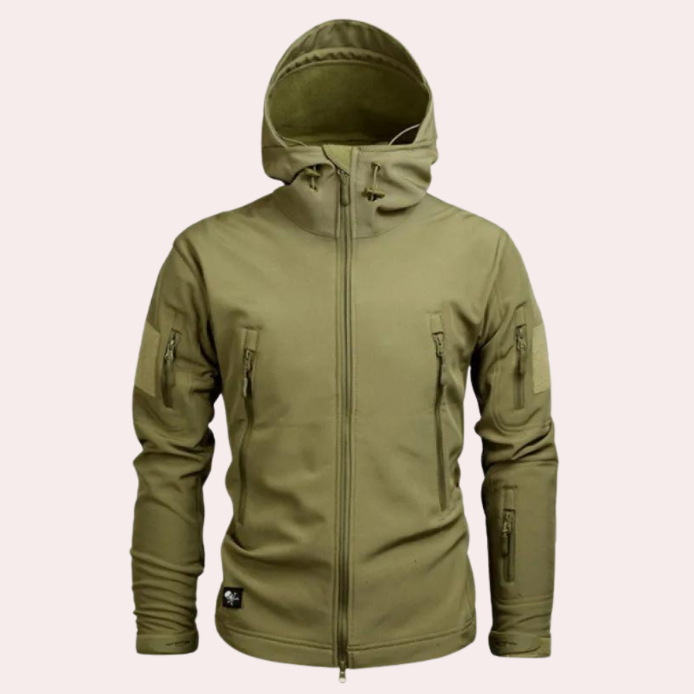 Stay dry & stylish in the Orson men's weather-resistant outdoor jacket. Essential rugged outerwear.