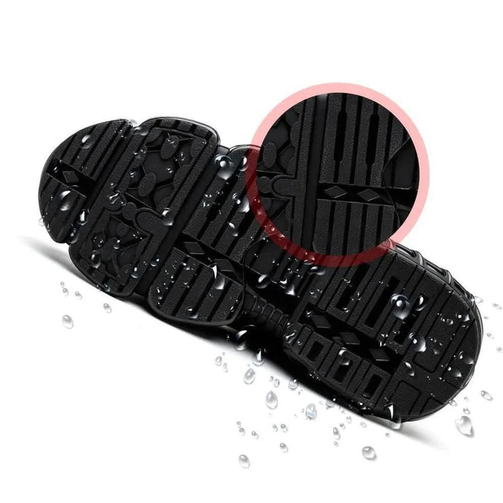 Durable men's ORTHOFLEX work shoes with shock-absorbing comfort technology.