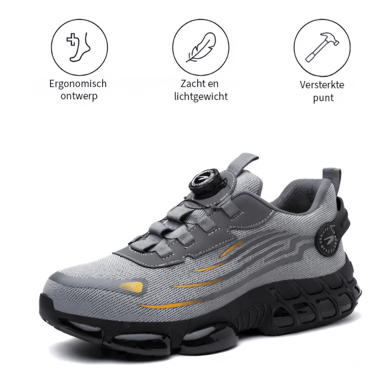 ORTHOFLEX men's comfort shoes, wide toe, durable for demanding work.