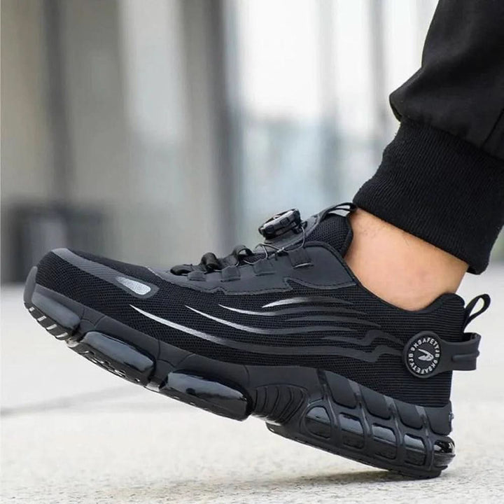 Men's durable safety work shoes, orthopedic, shock-absorbing for maximum comfort.