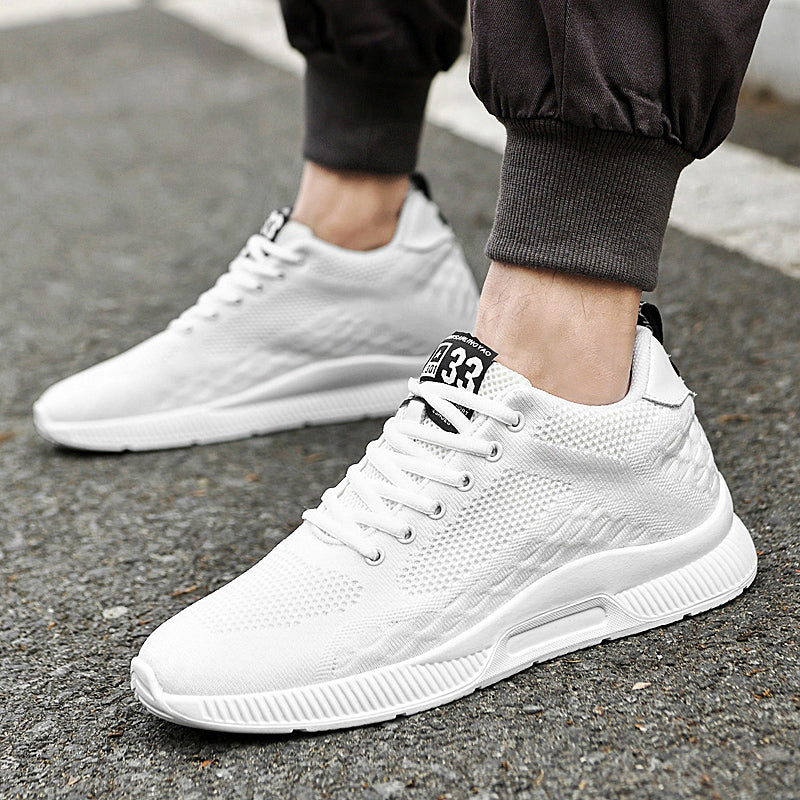 Casual elevator sneakers for men, offering posture support & extra height.