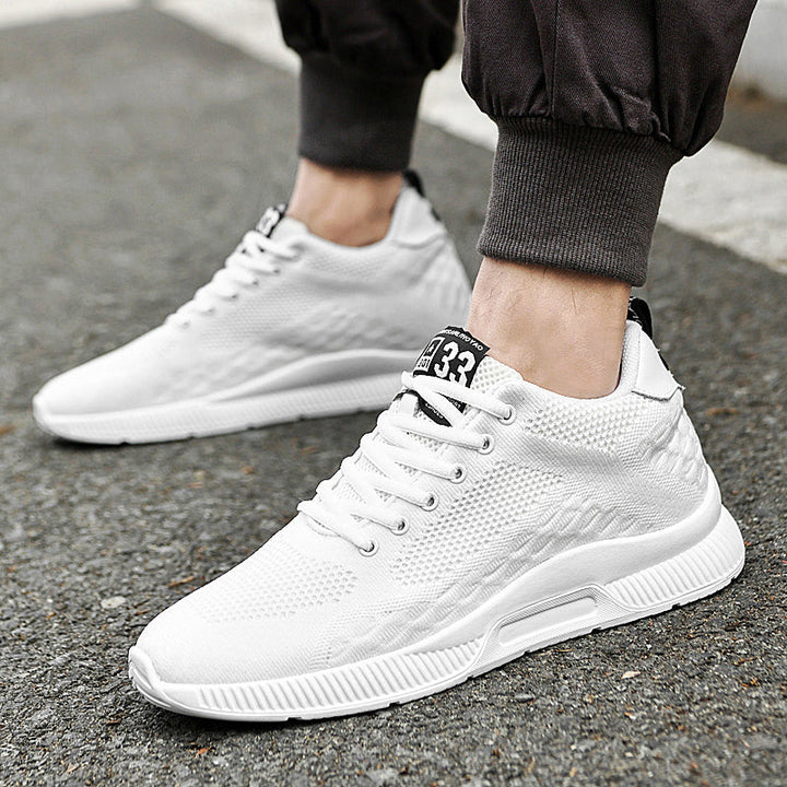Casual elevator sneakers for men, offering posture support & extra height.