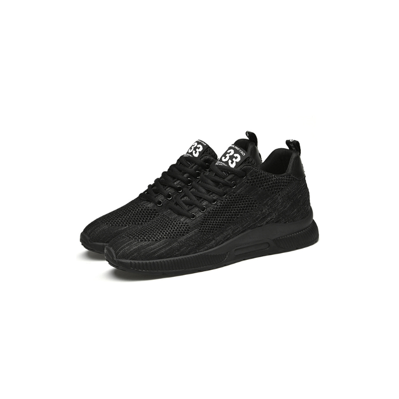 Casual men's sneakers with height-increasing feature and orthopaedic design.