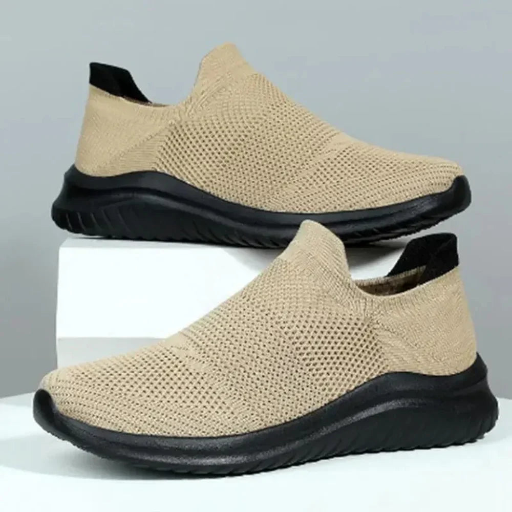Easy wear men's orthopaedic slip-on sneakers for active lifestyles.