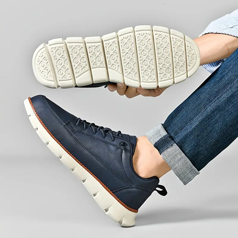 Men's orthopedic walking sneakers for active lifestyles. Comfort footwear ensuring all-day support & durability.
