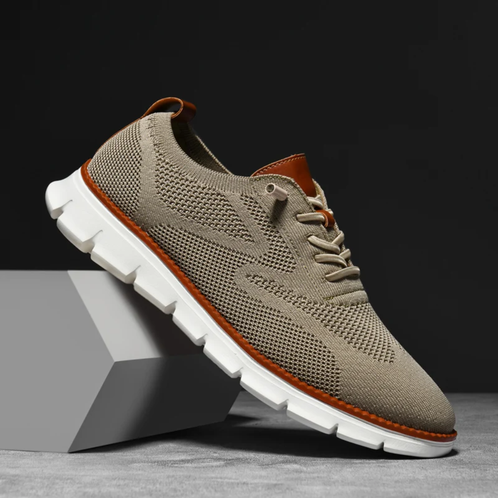 Men's Orthopedic Fly Knit Shoes, lightweight & supportive for comfort and foot pain relief.