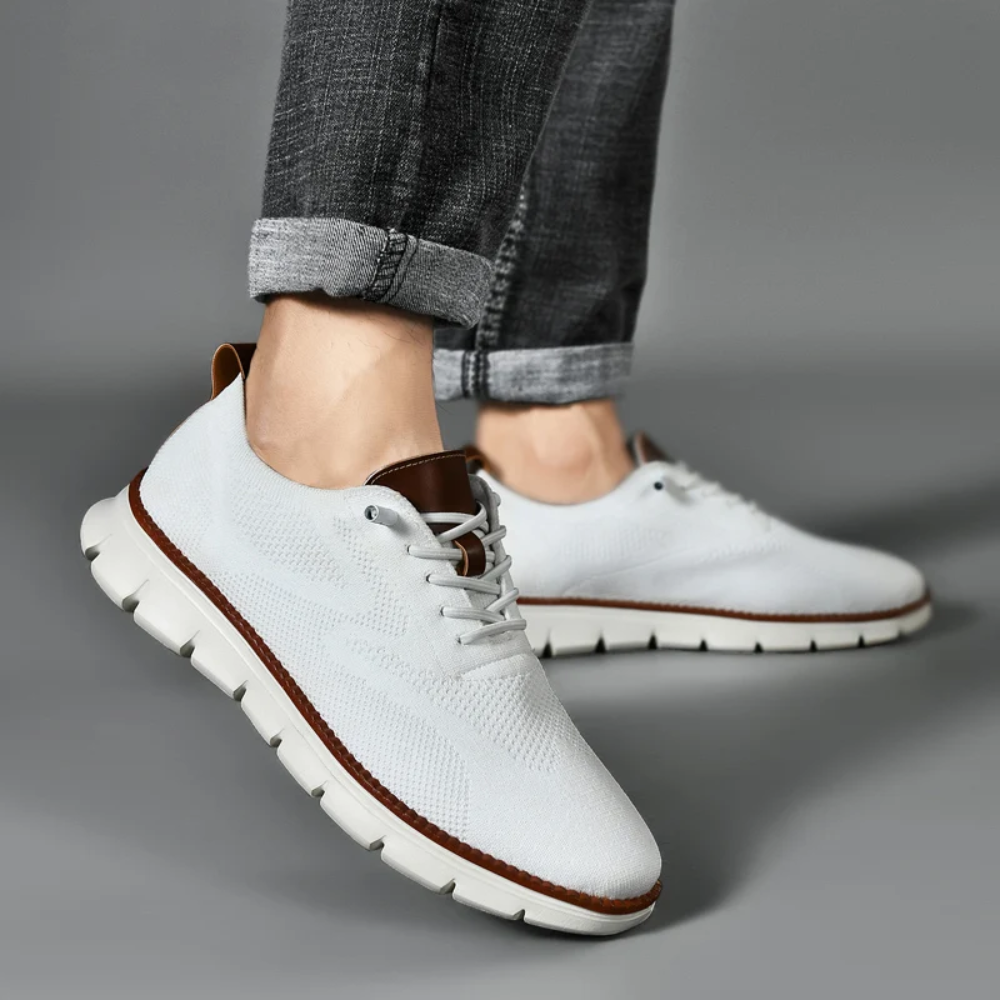 Men's orthopedic shoes: Fly Knit, lightweight, breathable, & supportive for superior comfort.