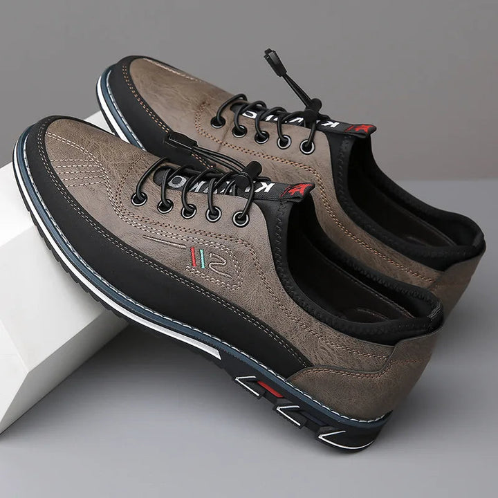 Supportive men's orthopedic oxford shoes, designed for comfort, healthy walking, and stylish daily wear footwear.