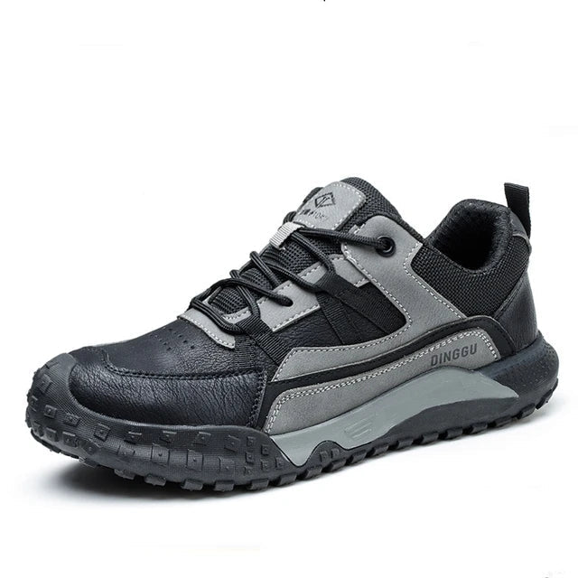 Lightweight men's safety sneakers with orthopedic support, steel toe, and durable construction for comfort.