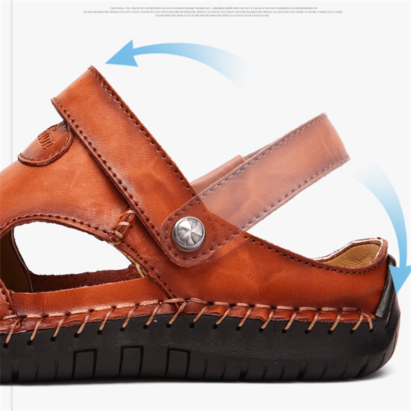 Comfortable men's sandals with ergonomic design for foot pain relief & daily support.