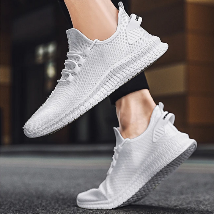 Stylish men's casual orthopedic lace-up shoes, lightweight design for fashion & comfort.