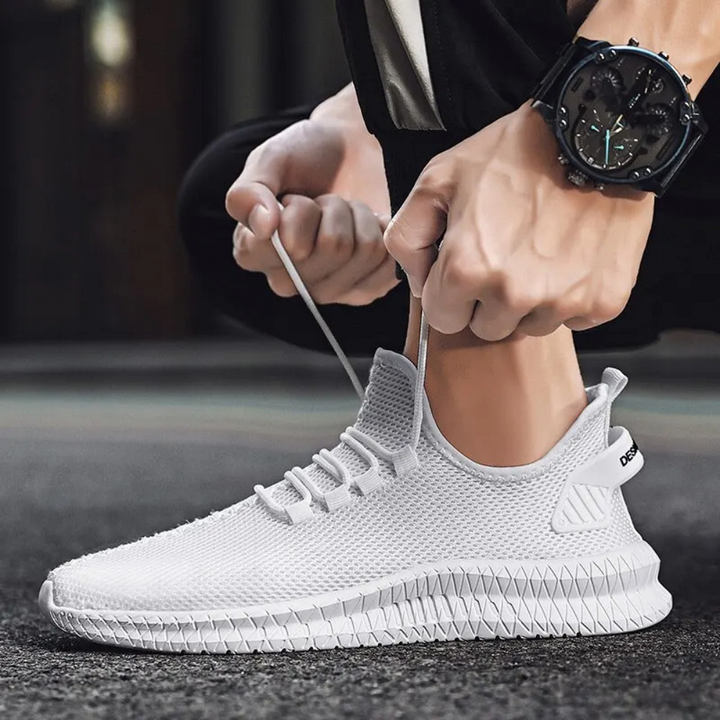 Men's casual orthopedic shoes, lace-up style, providing comfort & support for everyday activities.