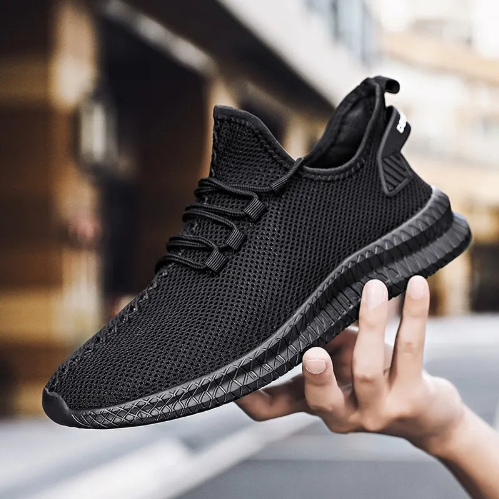 Orthopedic men's comfort shoes, promoting foot health with arch support for daily wear.