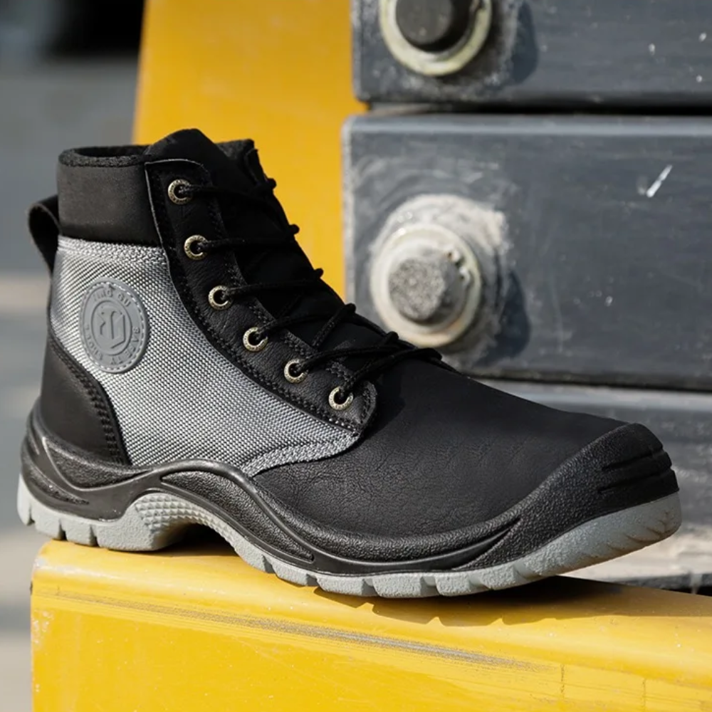 Durable men's work boots with advanced orthopedic features, steel toe cap, and supreme comfort for all-day wear.