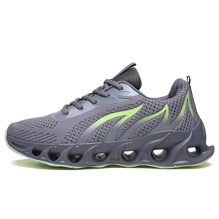 Men's orthopedic running shoes for heel pain relief, plantar fasciitis, & joint support.